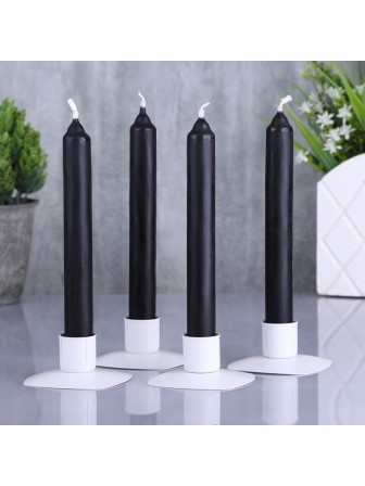 Свечи столовые черные 4 шт. в упаковке 17,5 см Омский свечной