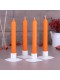 Свечи столовые оранжевые 4 шт. в упаковке 17,5 см Омский свечной