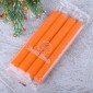 Свечи столовые оранжевые 4 шт. в упаковке 17,5 см Омский свечной