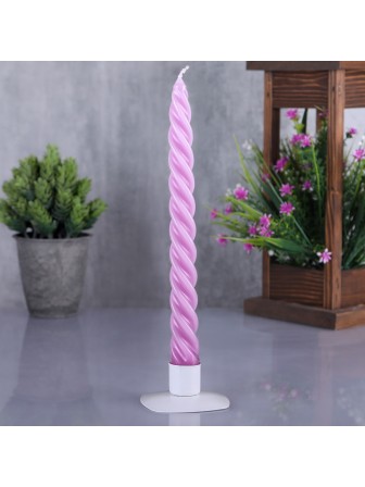 Свеча витая сиреневая декоративная 24,5 см Омский свечной