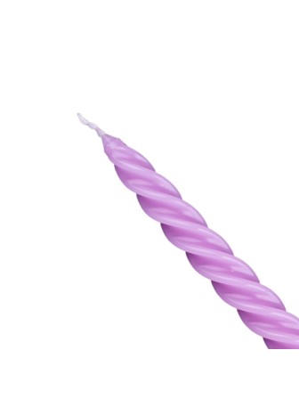 Свеча витая сиреневая декоративная 24,5 см Омский свечной