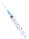 Шприцы 3 мл игла надета 23G x 1 1/4 (0,6 x 30 мм) для инъекций, 100 шт. в упаковке