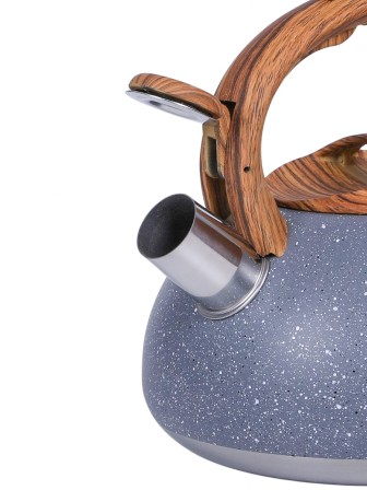 Чайник для плиты со свистком 2,5 л MALLONY FORESTA "под мрамор"