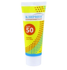 Клирвин СОЛНЦЕЗАЩИТНЫЙ SPF 50 крем для тела, 60 г