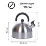 Чайник MALLONY MAL-039-MP, 2,5л, матовый, со свистком
