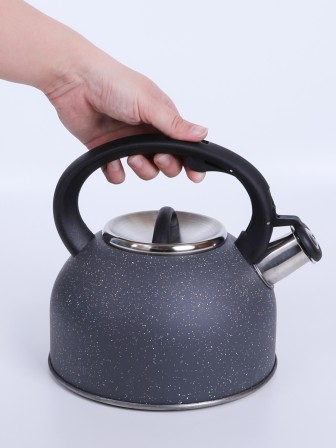 Чайник MALLONY Arte, 2.5л, серый с белыми точками
