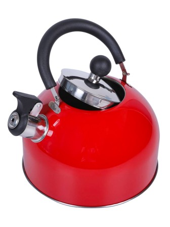 Чайник MALLONY MAL-039-R, 2,5литра, красный, со свистком