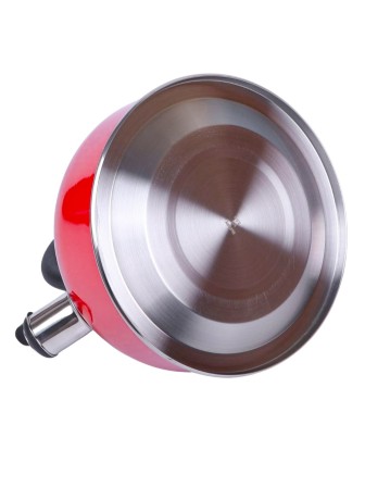 Чайник MALLONY MAL-039-R, 2,5литра, красный, со свистком