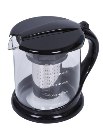 Чайник заварочный MALLONY DECOTTO-1000, 1,0л, с пластик ручкой, фильтр из нерж стали