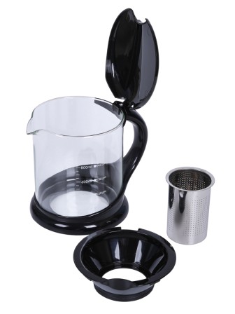 Чайник заварочный MALLONY DECOTTO-1000, 1,0л, с пластик ручкой, фильтр из нерж стали