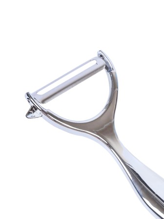 Овощечистка ручная MALLONY MODERNO горизонтальное лезвие, с прорезиненной ручкой