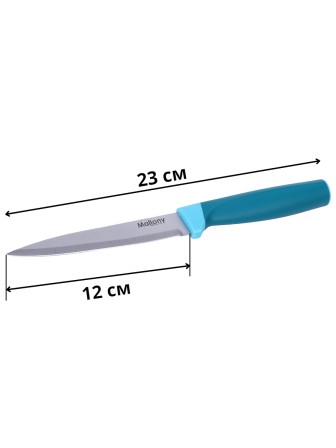 Нож кухонный Mallony VELUTTO MAL-03VEL универсальный 12 см, ручка с покрытием Soft Touch