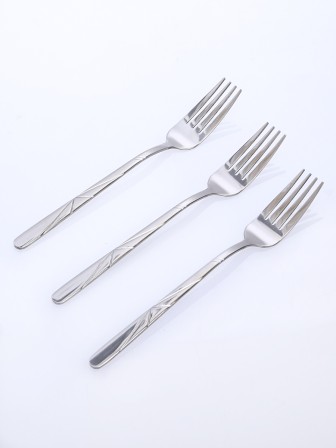 Вилки столовые 3 шт. набор столовых приборов MALLONY ROMA из нержавеющей стали 