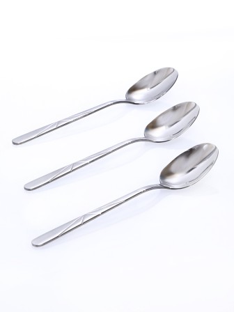 Ложки столовые набор 3 шт. MALLONY ROMA из нержавеющей стали 20,5 см