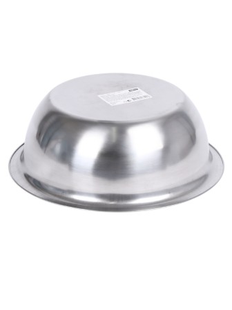 Миска металлическая 3,3 л MALLONY Bowl-Roll-27 из нержавеющей стали с зеркальной полировкой