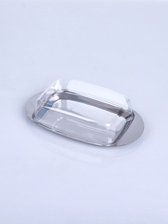 Масленка для масла MALLONY OLIATORE из нержавеющей стали с пластиковой крышкой 