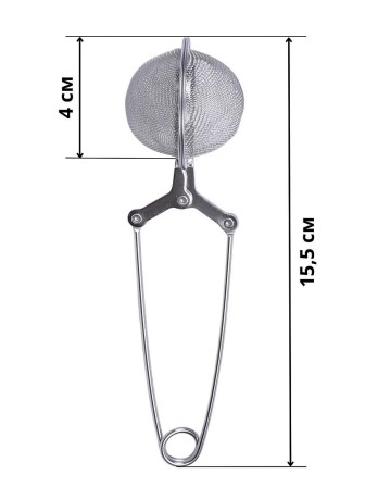 Ситечко для заваривания чая в кружке MALLONY SS нержавеющая сталь