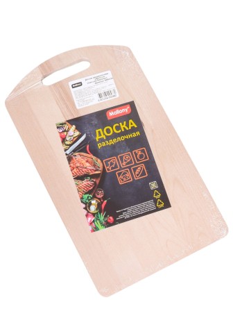 Доска разделочная деревянная MALLONY из массива березы, 18х31 см