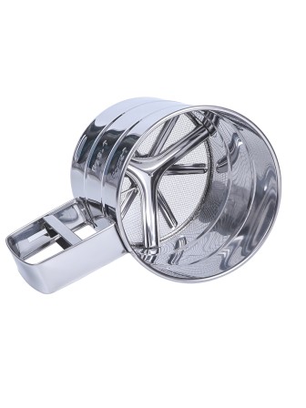 Сито кружка для муки с ручкой металлическое MALLONY FORNATA, нерж.сталь