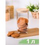 Банка стеклянная с крышкой из бамбука 1 л MALLONY BAMBU для хранения сыпучих продуктов, кофе, чая, круп