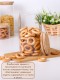 Банка для хранения сыпучих продуктов 1,5 л MALLONY BAMBU стеклянная с крышкой из бамбука
