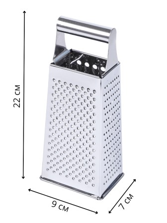 Терка для овощей ручная MALLONY MAL 305-8 четырехгранная из нержавеющей стали