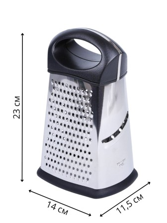 Терка для овощей ручная MALLONY GR-051-9 четырехгранная из нержавеющей стали