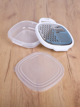 Терка с контейнером и крышкой MALLONY GR-228W для овощей из нержавеющей стали