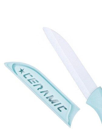 Набор кухонный Mallony Ceramic нож керамический, овощечистка, доска разделочная (3 предмета)