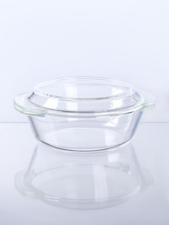 Кастрюля стеклянная с крышкой 1,5 л MALLONY ITALIANO жаропрочная