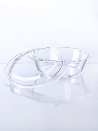 Кастрюля стеклянная с крышкой 1,5 л MALLONY ITALIANO жаропрочная