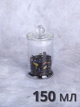 Стеклянная банка для хранения с крышкой 0,15 л MALLONY BANCA для чая, кофе