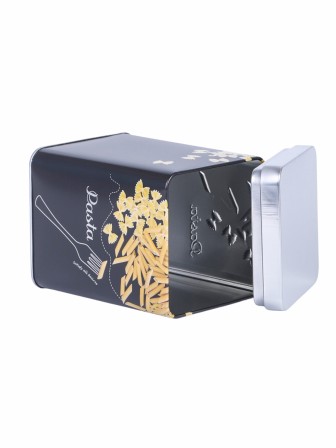 Банка для хранения металлическая с крышкой 1 л MALLONY "Макароны"