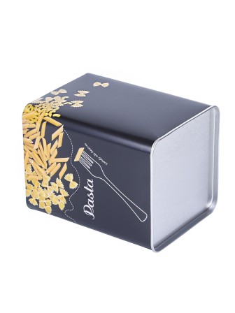 Банка для хранения металлическая с крышкой 1 л MALLONY "Макароны"