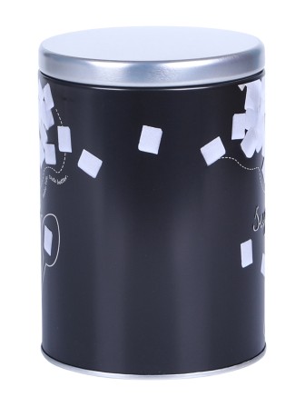 Банка для хранения металлическая с крышкой 0,9 л MALLONY "Сахар" круглая