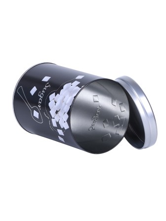 Банка для хранения металлическая с крышкой 0,9 л MALLONY "Сахар" круглая