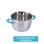 Кастрюля из нержавеющей стали 2,9 л с крышкой  Mallony BRAVO капсулированное дно
