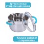 Кастрюля из нержавеющей стали 3,9 л с крышкой  Mallony BRAVO капсулированное дно