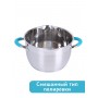 Кастрюля из нержавеющей стали 3,9 л с крышкой  Mallony BRAVO капсулированное дно
