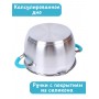 Кастрюля из нержавеющей стали 3,9 л с крышкой  Mallony BRAVO капсулированное дно