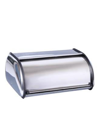 Хлебница с крышкой нержавеющая сталь Mallony Grano зеркальная