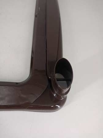 Уценка 22-2935 Комод пластиковый VIOLET Плетенка 035401, 4 секции, бежевый/коричневый