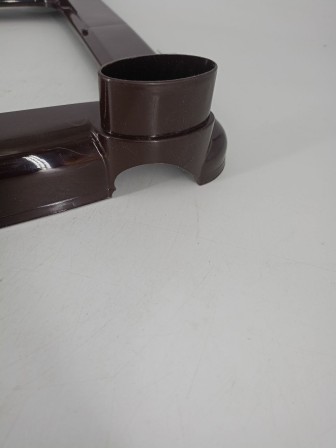 Уценка 22-2935 Комод пластиковый VIOLET Плетенка 035401, 4 секции, бежевый/коричневый