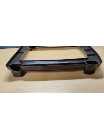 Уценка 22-2935 Комод пластиковый VIOLET Плетенка 035401, 4 секции, бежевый/коричневый