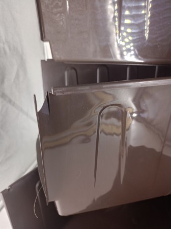 Уценка 22-2935 Комод пластиковый VIOLET Плетенка 035401, 4 секции, бежевый/коричневый