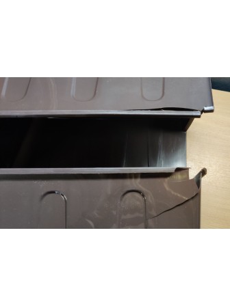 Уценка 23-0405 Комод пластиковый VIOLET Элегант 035272, 4 секции, темный 