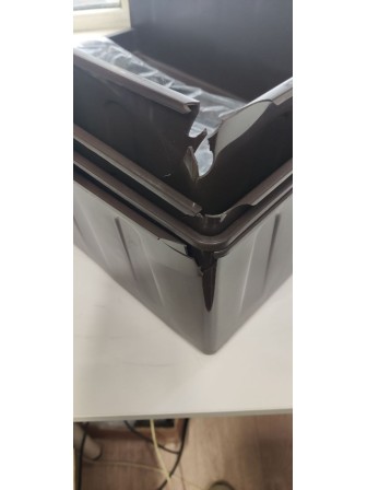 Уценка 23-0405 Комод пластиковый VIOLET Элегант 035272, 4 секции, темный 