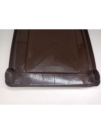 Уценка 23-0405 Комод пластиковый VIOLET Элегант 035272, 4 секции, темный 