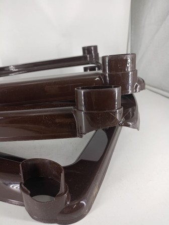 Уценка 23-0405 Комод пластиковый VIOLET Элегант 035272, 4 секции, темный 