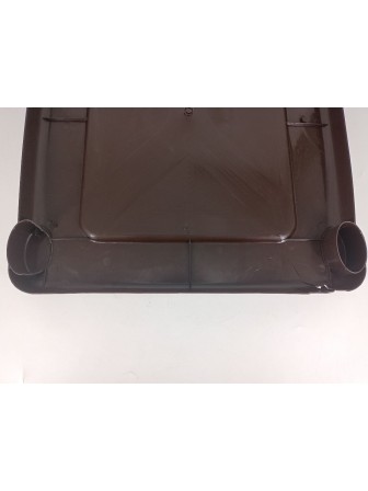 Уценка 23-0405 Комод пластиковый VIOLET Элегант 035272, 4 секции, темный 